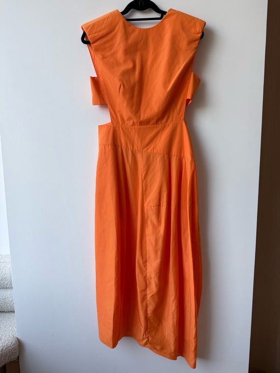 Tibi Dresses & Skirts - Tibi Orange Italian Sporty Nylon Balloon Dress